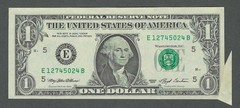 1993 $1 BUTTERFLY CORNER ERROR Beautiful CRISP AU+ Federal Reserve Note!