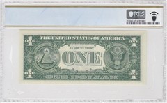 1957 $1 Silver Certificate Mismatched Serial Number Error PCGS 65 PPQ GEM UNC.