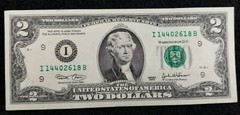 2003 $2 14402618 UNCIRCULATED ERRROR, OVER INKING SEE DESCRIPTION AND PICTURES