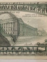 RARE Series 1977-A $10 bill Front to Back Ink Transfer Error