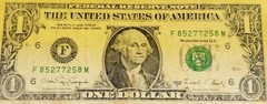 Super Reverse Radar Ladder USA 1988 Federal Reserve Note 8-5-2-7-7-2-5-8