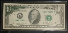 1981 A PENNSYLVANIA $10 OVERPRINT UNCIRCULATED « BEAUTY » C 38429605 A