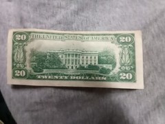 1950A $20 Federal Reserve Error Ink Smudge Note