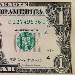2017A $1 Faulty Cut Error, Over inked #&rsquo;s 1 & 2 right side, D12749536C