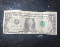 *ERROR* $1 $1.00 1 DOLLAR BILL FEDERAL RESERVE NOTE – MISPRINTED MISALIGNED