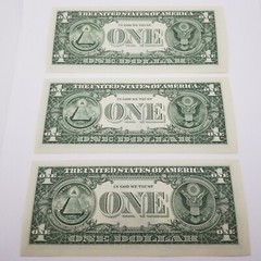 Misaligned Miscut Dollar Bill Sequential (Lot) Consecutive $1 US Series 2021 L