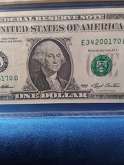 $1 1993 Full Offset Printing Error-Face To Back, Choice UNC CONDITION PCGS 63