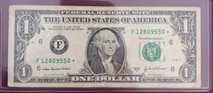 2003A $1 Star Note Error Rare SN F12809550*