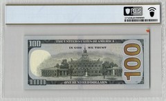 $100 2017A Cutting Error w/ Selvage, St. Louis, PCGS 65 PPQ PH19205799C