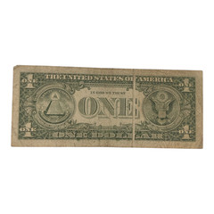 1985 $1 FRN , GUTTER FOLD ERROR 12