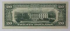 Offset Printing Error 1969-C $20 Federal Reserve Note Friedberg 2070-E 4V89