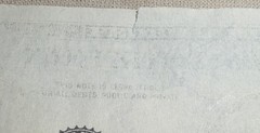 Insufficient Ink Error Circulated Novelty